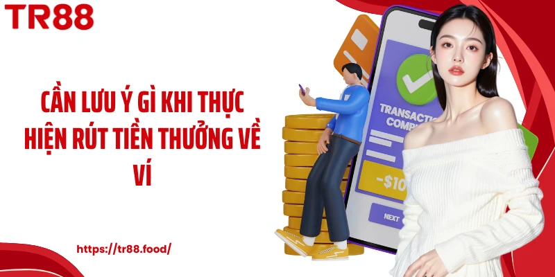 Cần lưu ý gì khi thực hiện rút tiền thưởng về ví